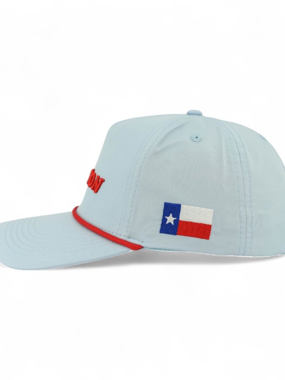 Houston Performance Rope Hat - Light Blue/Red - Picture 3 of 4